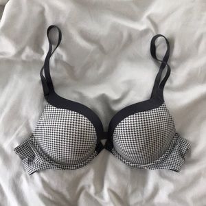 Victoria’s Secret Gingham Grey Push Up Bra